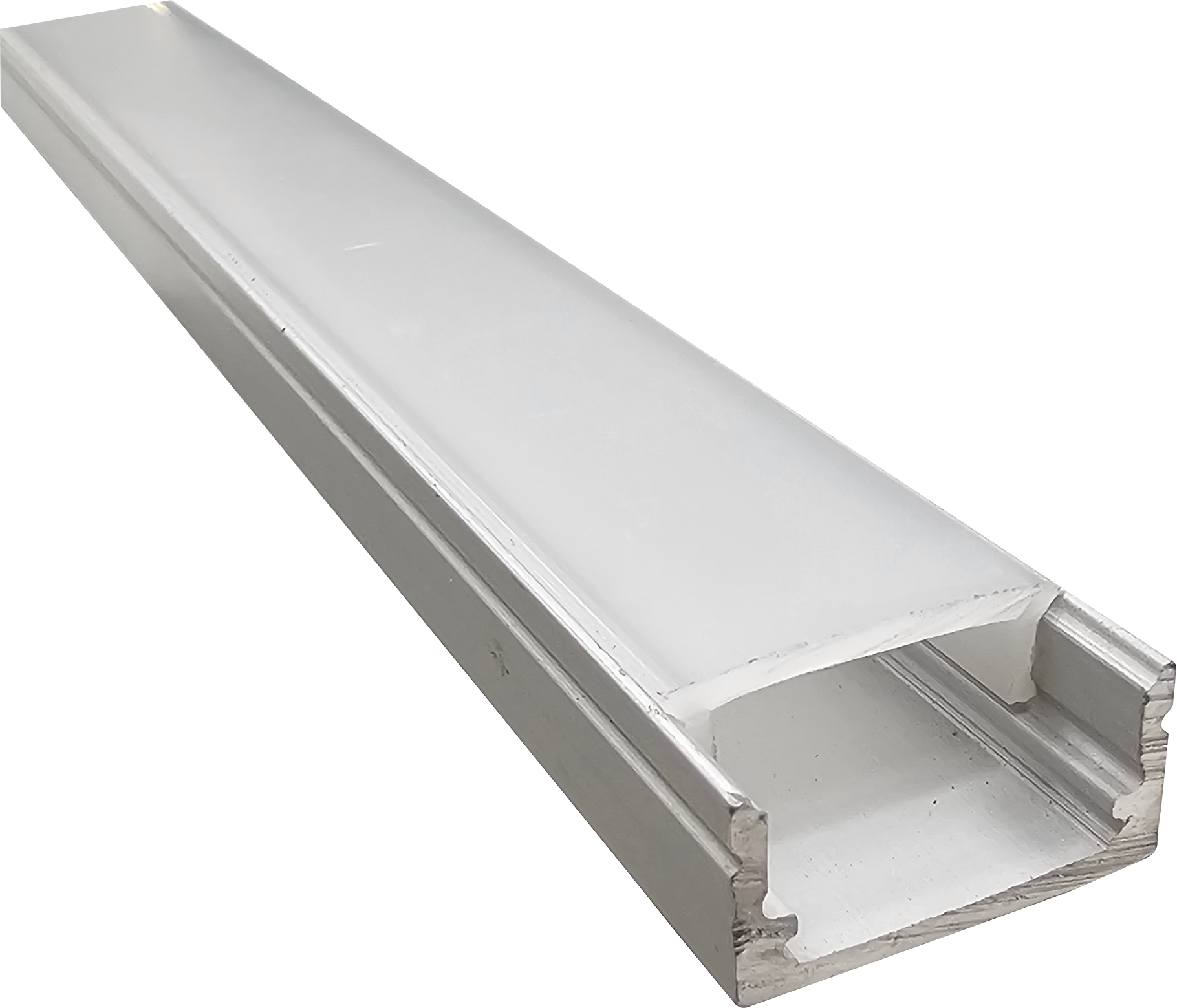 GDS-LP17.8 Shelf Mounted LED Aluminium Profile, Wide 17mm Opal Channel, Advanced Heat Dissipation, Modular Display Lighting, Satin Finish for Commercial Fixture Shelving Systems